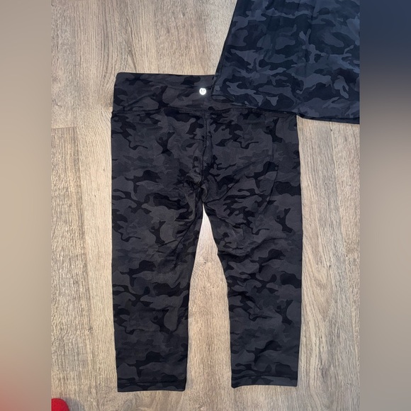 Lululemon Wamo Camo Black Gray Active SET 8/10 - Picture 4 of 7